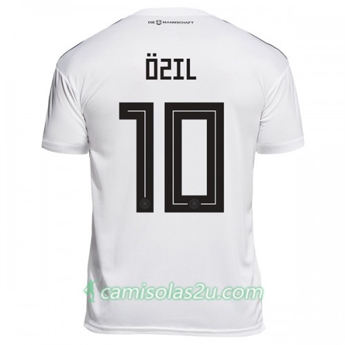 Camisolas de Futebol Alemanha Ozil 10 Equipamento Principal Copa do Mundo 2018 Manga Curta Camisolas de Futebol Alemanha Ozil 10 Equipamento Principal Copa do Mundo 2018 Manga Curta